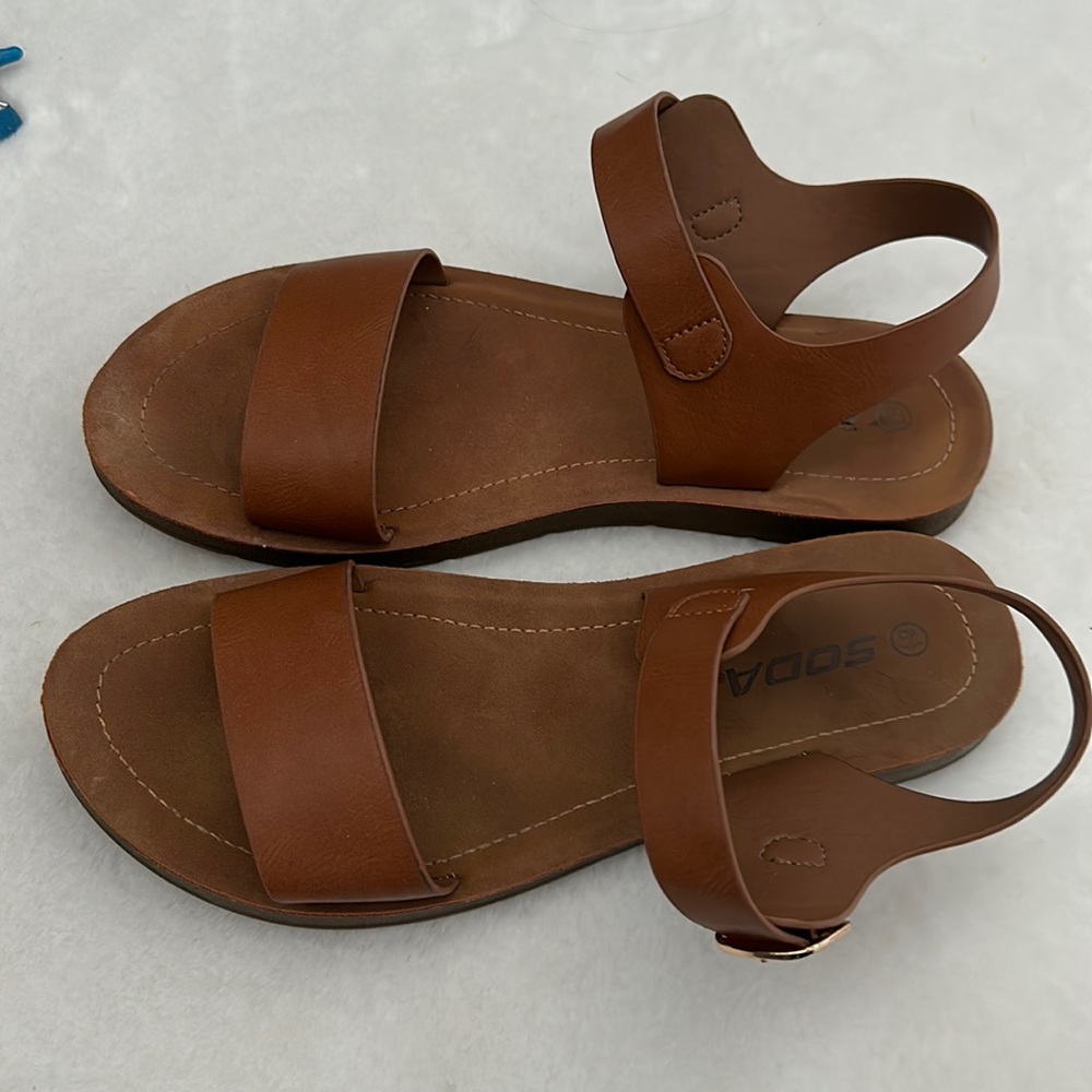 Camel colored sandals